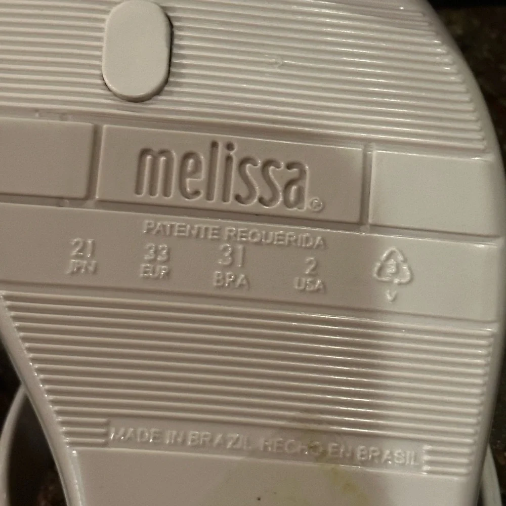 MINI MELISSA girls Mel Harmonic Bow III Beige Glitter